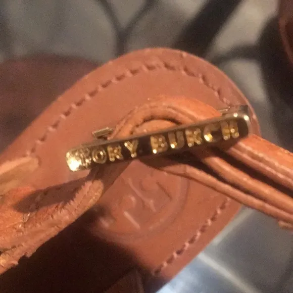 Tory Burch Pebbled‎ Leather Wedge Sandals