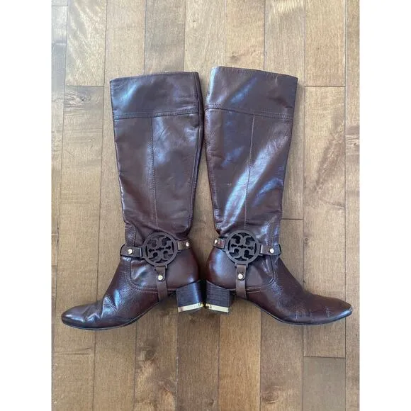 Tory Burch riding boots brown size 7