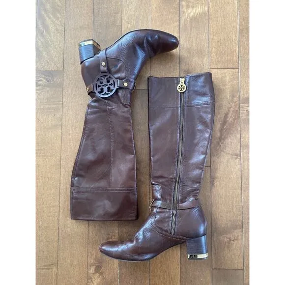Tory Burch riding boots brown size 7