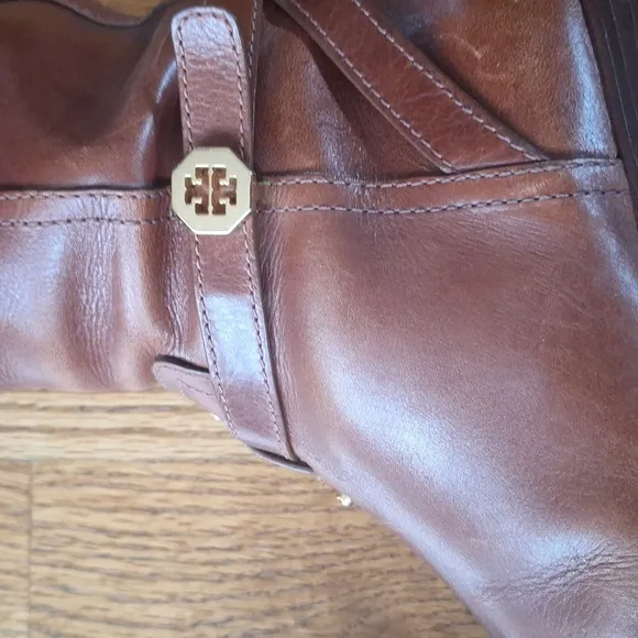 Tory Burch Sienna Brita Leather Tall Knee High Riding Boots 8.5
