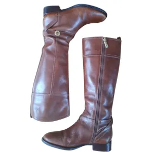 Tory Burch Sienna Brita Leather Tall Knee High Riding Boots 8.5