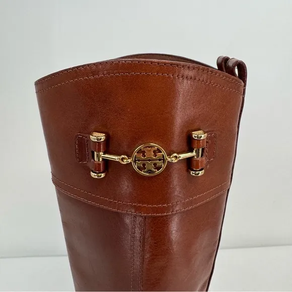 Tory Burch Sienna Brita Riding Boots Size 7.5M Brown