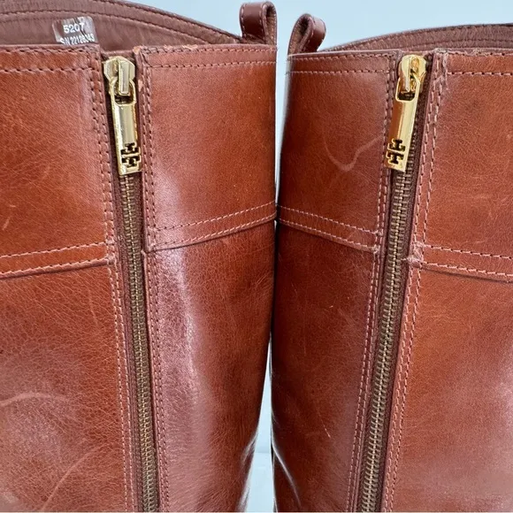 Tory Burch Sienna Brita Riding Boots Size 7.5M Brown