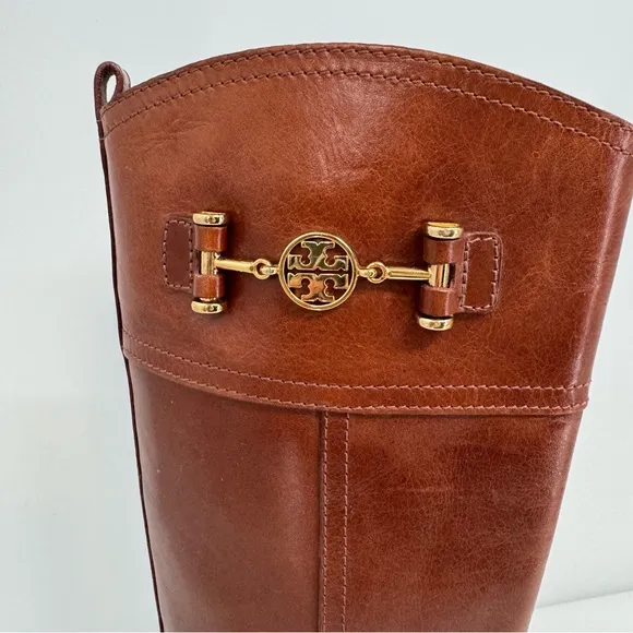 Tory Burch Sienna Brita Riding Boots Size 7.5M Brown