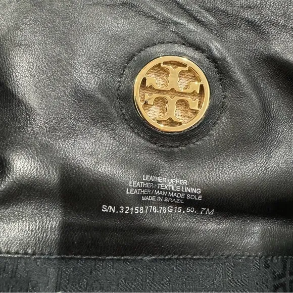 Tory Burch Tall Riding Black Boots Size 7M
