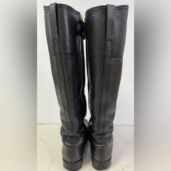 Tory Burch Tall Riding Black Boots Size 7M