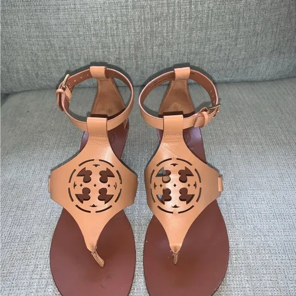 Tory Burch Tan Leather Sandals used