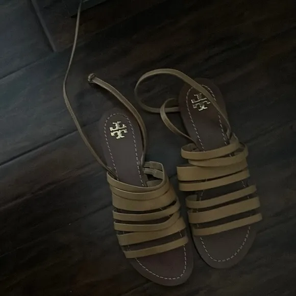 Tory Burch Tan Strappy Sandals