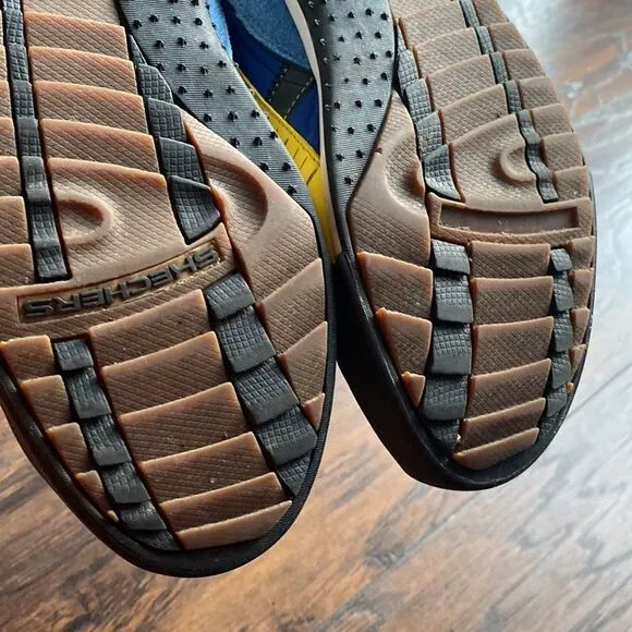 Trade 92 Mark Skechers Men's 10.5 Urban Cleat Golf Athletic Sneakers blue yellow