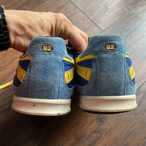Trade 92 Mark Skechers Men's 10.5 Urban Cleat Golf Athletic Sneakers blue yellow