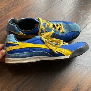 Trade 92 Mark Skechers Men's 10.5 Urban Cleat Golf Athletic Sneakers blue yellow