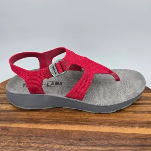 Tread Labs Albion Sandals Women's 10 Ruby Red Trail Sport Outdoor Comfort Thong