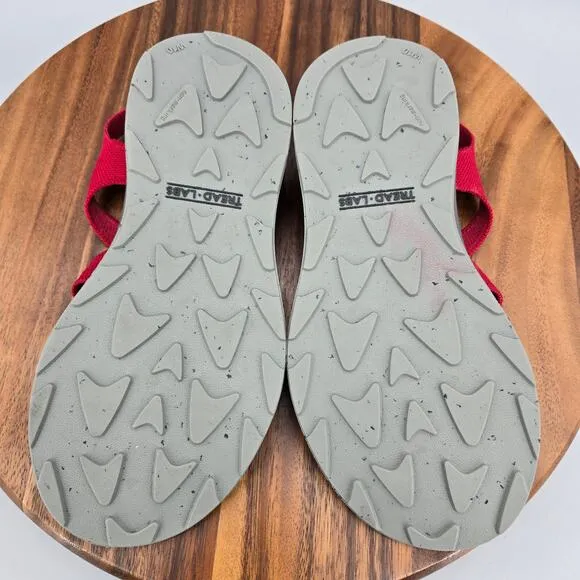 Tread Labs Albion Sandals Women's 10 Ruby Red Trail Sport Outdoor Comfort Thong