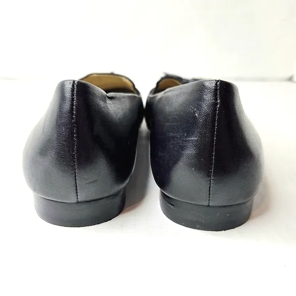 Trotters leather loafers. Black 7N