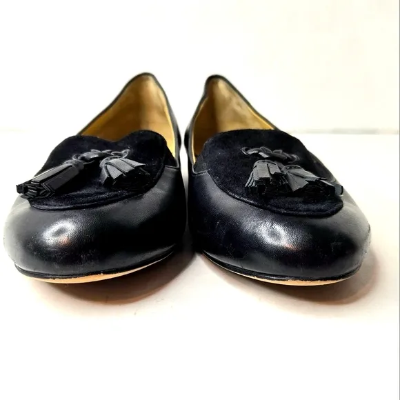 Trotters leather loafers. Black 7N