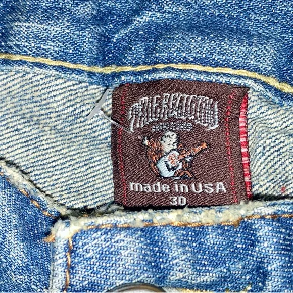 True Religion Crop Distressed Jeans