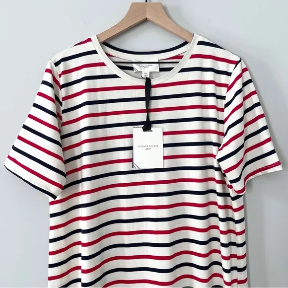 Tuckernuck Pomander Place Americana Stripe Short Sleeve Gio Maxi Dress