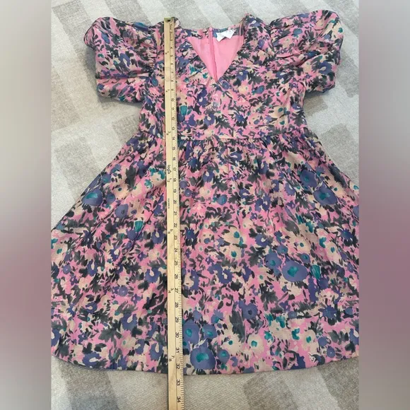 Tucknernuck Hyacinth House Pink Floral Sheila Mini Dress (Size M)