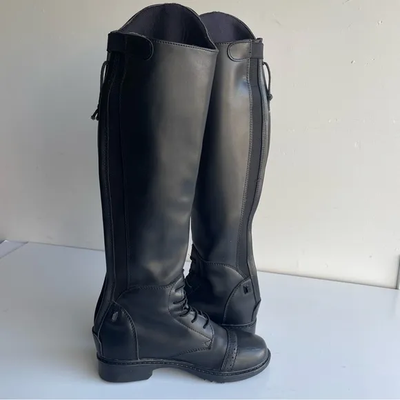 TuffRider Children's Starter Back Zip Field Boots Size SR 4 Horse Riding