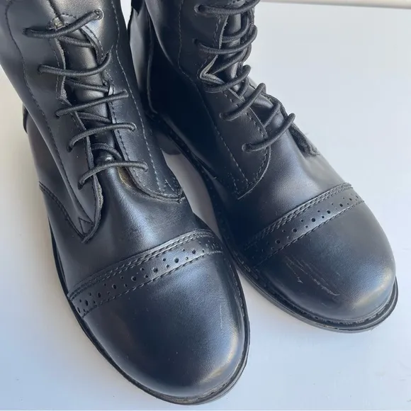 TuffRider Children's Starter Back Zip Field Boots Size SR 4 Horse Riding