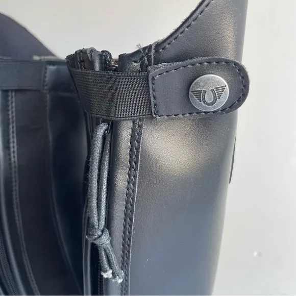 TuffRider Children's Starter Back Zip Field Boots Size SR 4 Horse Riding