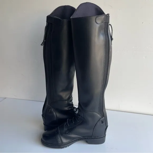 TuffRider Children's Starter Back Zip Field Boots Size SR 4 Horse Riding