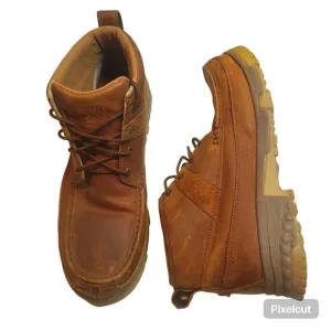 Twisted X Composite Toe Leather Boat Shoe Work Boots Size 12 Steel Toe Preppy