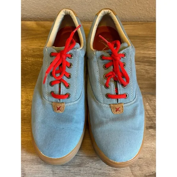 Twisted X Hooey Mens Casual Canvas Sneakers Blue Size 11
