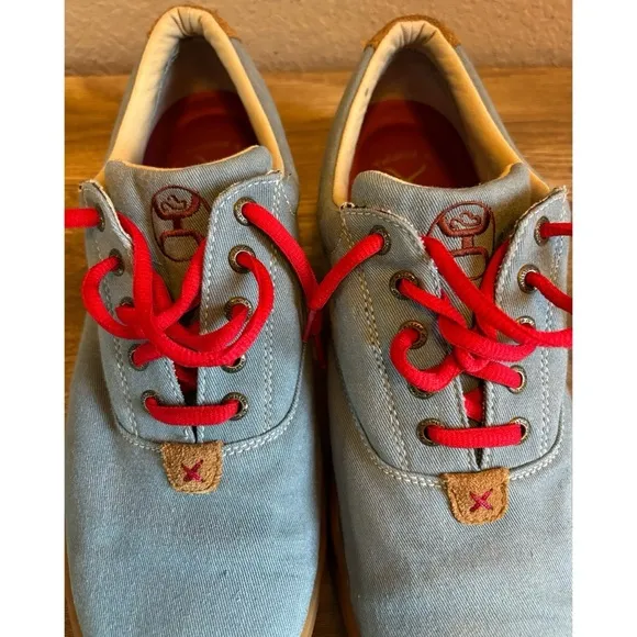 Twisted X Hooey Mens Casual Canvas Sneakers Blue Size 11