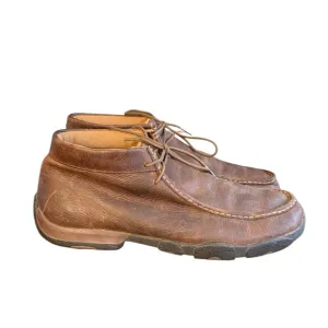 Twisted X Original Driving Moc Leather Chukka Boots Mens Size 13 Bomber Brown