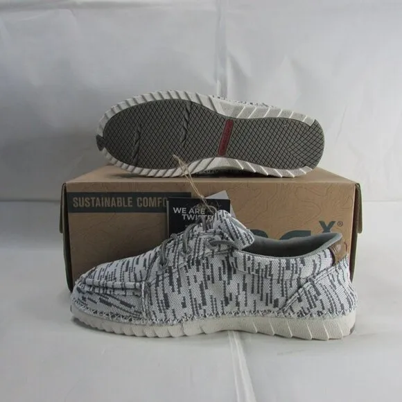 Twisted X Youth Zero X Casual Canvas Sneakers White &amp; Grey LXP00285