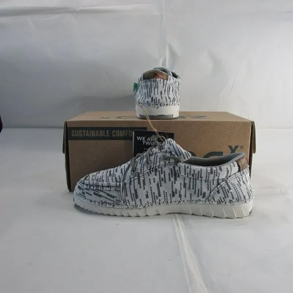 Twisted X Youth Zero X Casual Canvas Sneakers White &amp; Grey LXP00285