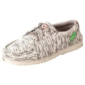 Twisted X Youth Zero X Casual Canvas Sneakers White &amp; Grey LXP00285