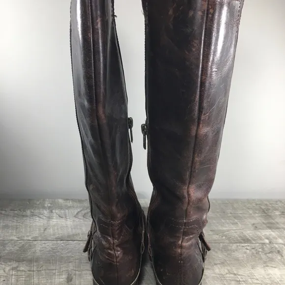 UGG 1001637 Channing II Women's Distressed Leather Riding Tall Boots Booties 7
