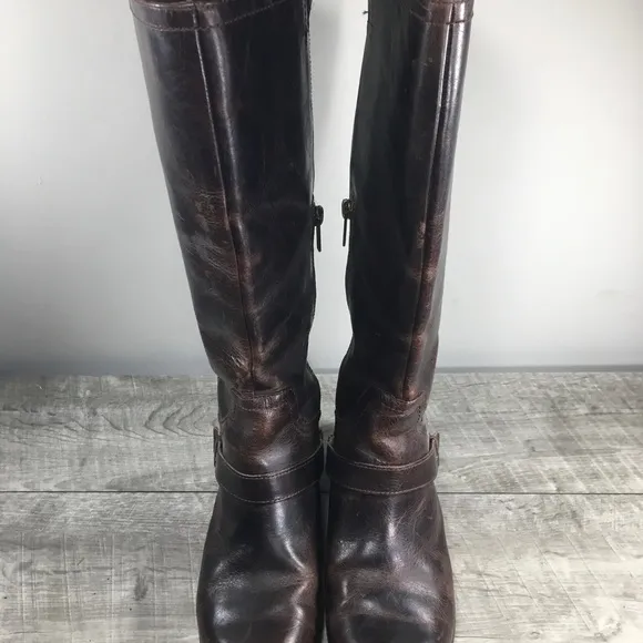 UGG 1001637 Channing II Women's Distressed Leather Riding Tall Boots Booties 7