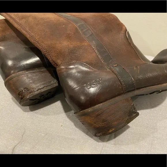 UGG Australia Cassis Lodge Leather &amp; Suede Riding Boots