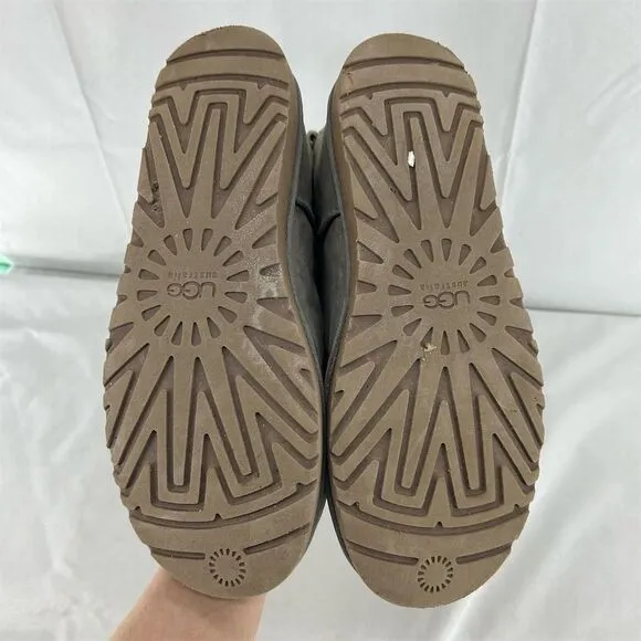 UGG Australia Women's Gray Remora Buckle Booties Size 10 Winter Casual