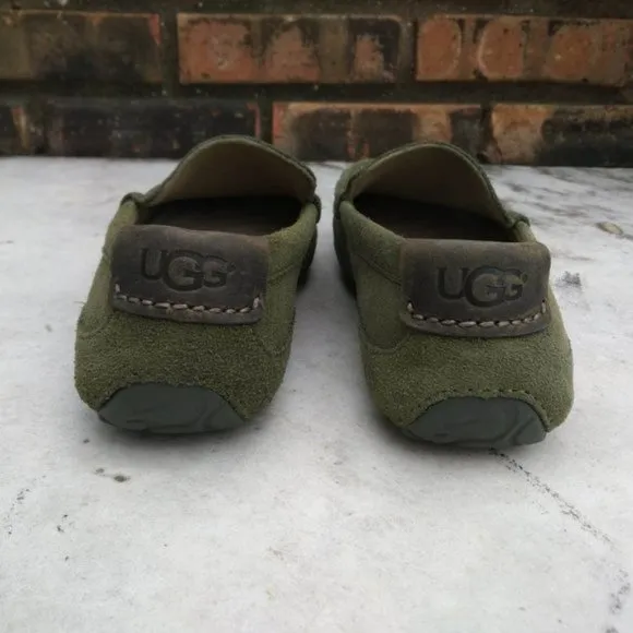 UGG Boylan Sheepskin Olive Green Men's Loafers Slippers Shoes