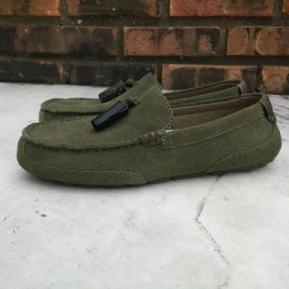 UGG Boylan Sheepskin Olive Green Men's Loafers Slippers Shoes