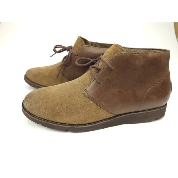 UGG Brown Leather Suede Desert Chukka Boots Mens size 10 Style 1013232