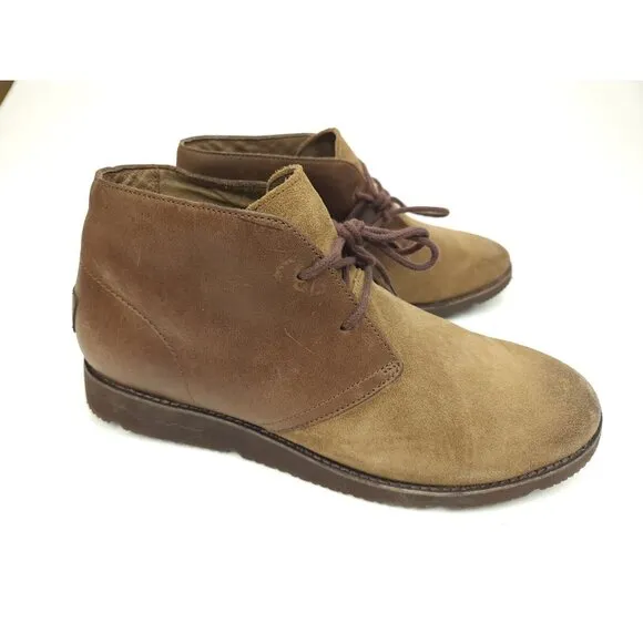 UGG Brown Leather Suede Desert Chukka Boots Mens size 10 Style 1013232