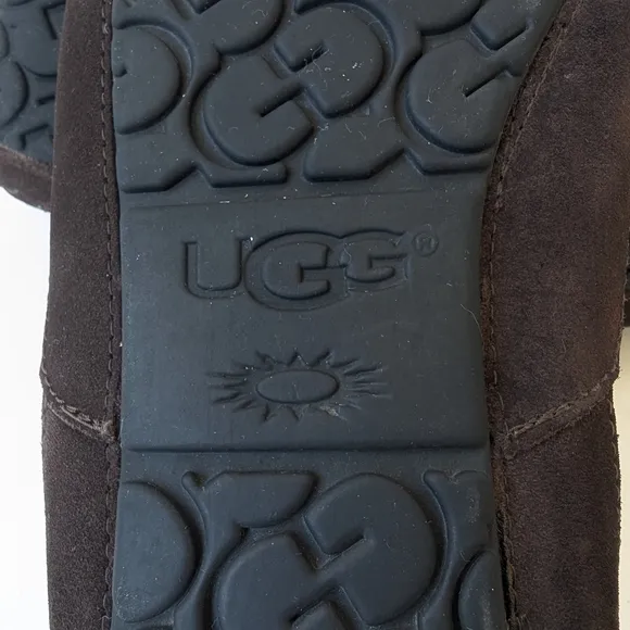 UGG Brown Suede Slip-On Loafers with Plush Lining
