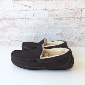 UGG Brown Suede Slip-On Loafers with Plush Lining