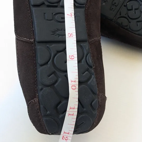 UGG Brown Suede Slip-On Loafers with Plush Lining