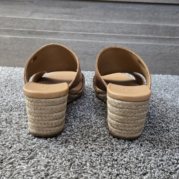 UGG Eirene Sandals Leather Wedge Espadrille NEW size 9