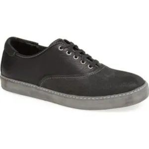 UGG Garrick Oxford Black Leather Sneakers Sz 14