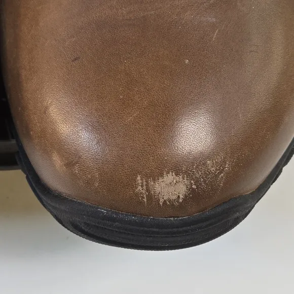 Ugg Loafers Mens Size 13 Clog Brown Leather Slip On Vibram Fur Lined Moccasin