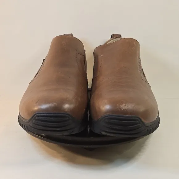 Ugg Loafers Mens Size 13 Clog Brown Leather Slip On Vibram Fur Lined Moccasin