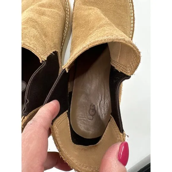 UGG Men’s Camino Chelsea Boot Suede Desert Tan US Size 14