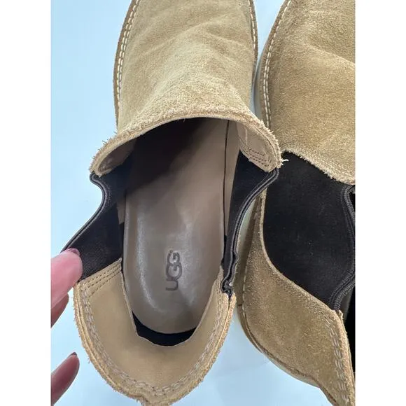 UGG Men’s Camino Chelsea Boot Suede Desert Tan US Size 14